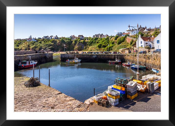 Crail Harbour Framed Mounted Print by Jim Monk