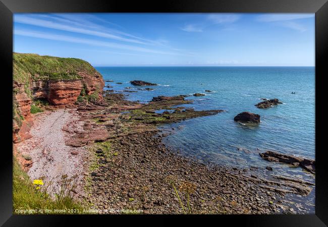  Arbroath Cliffs Framed Print by Jim Monk