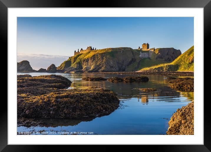Dunnottar Castle from Castle Haven Framed Mounted Print by Jim Monk