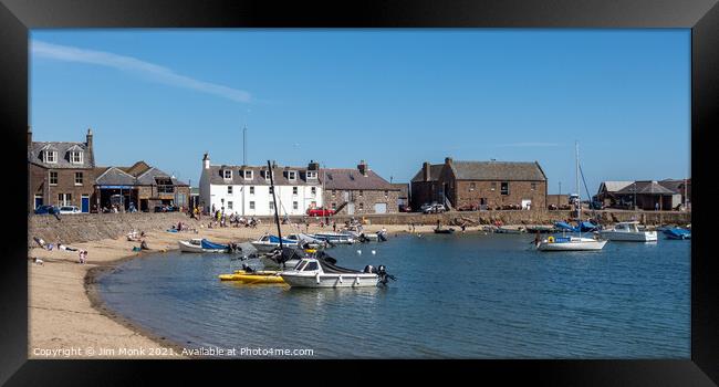 Stonehaven Beach Framed Print by Jim Monk