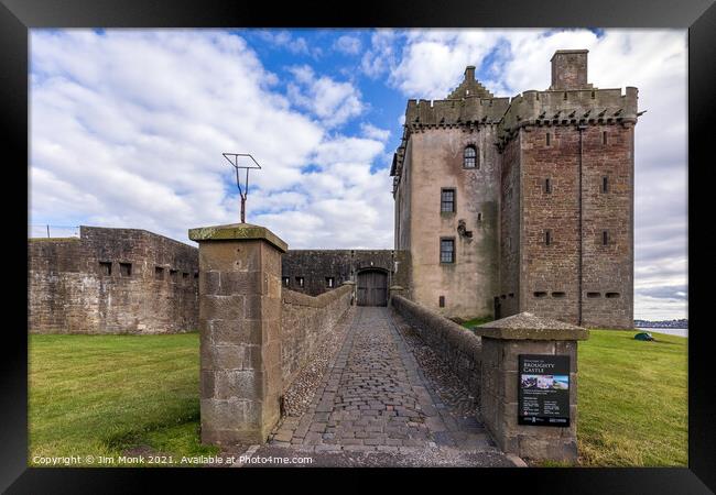 Broughty Castle in Dundee Framed Print by Jim Monk