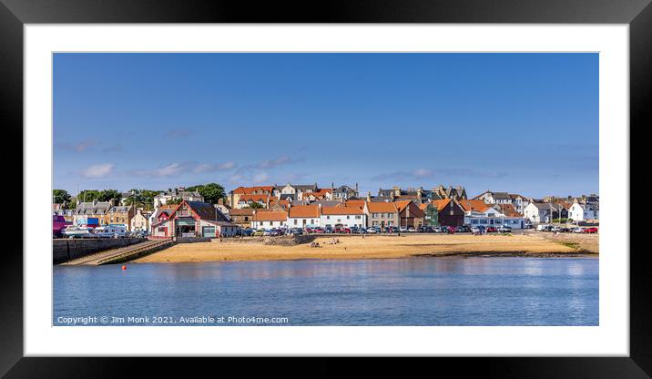 Anstruther Beach and Lifeboat Station Framed Mounted Print by Jim Monk