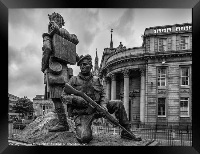 The Gordon Highlanders monument Framed Print by Jim Monk