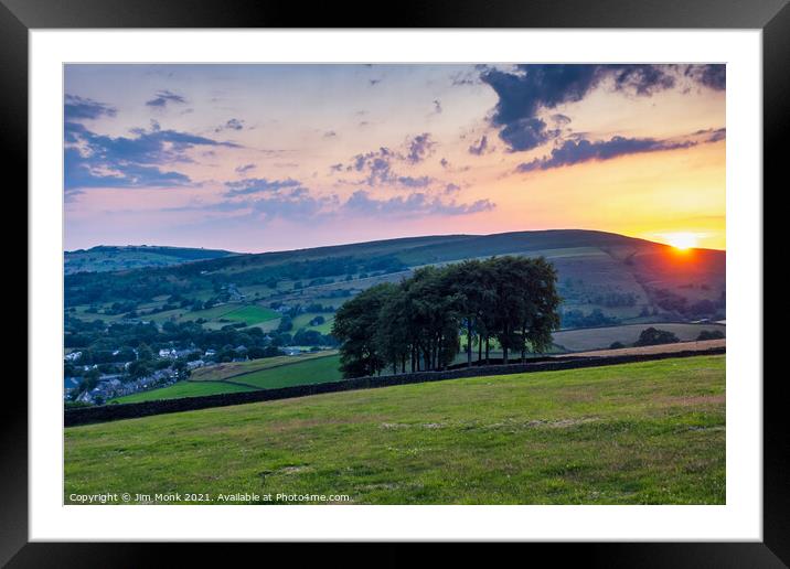 Sunset at Twenty Trees Framed Mounted Print by Jim Monk