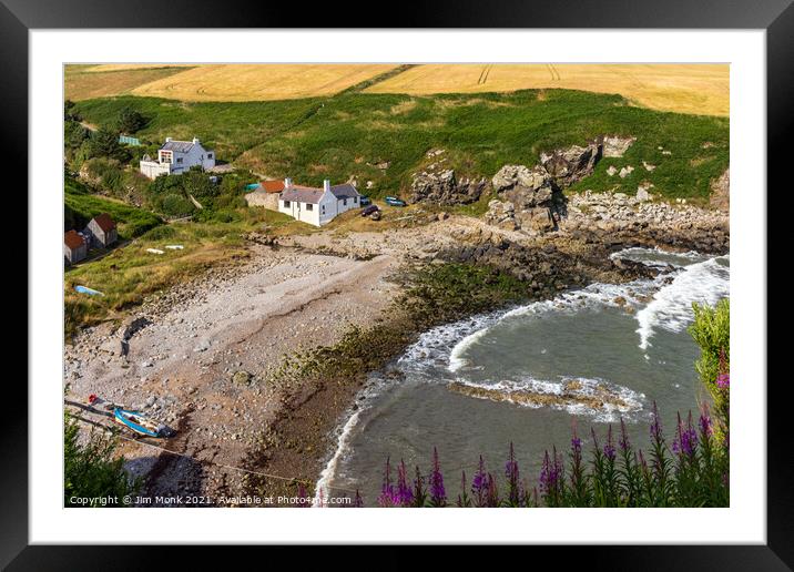 Newtonhill Bay, Kincardineshire Framed Mounted Print by Jim Monk