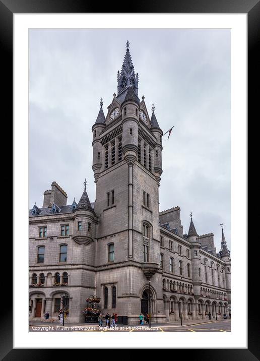 Aberdeen Town House Framed Mounted Print by Jim Monk