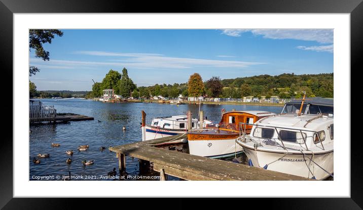 Henley on Thames Framed Mounted Print by Jim Monk