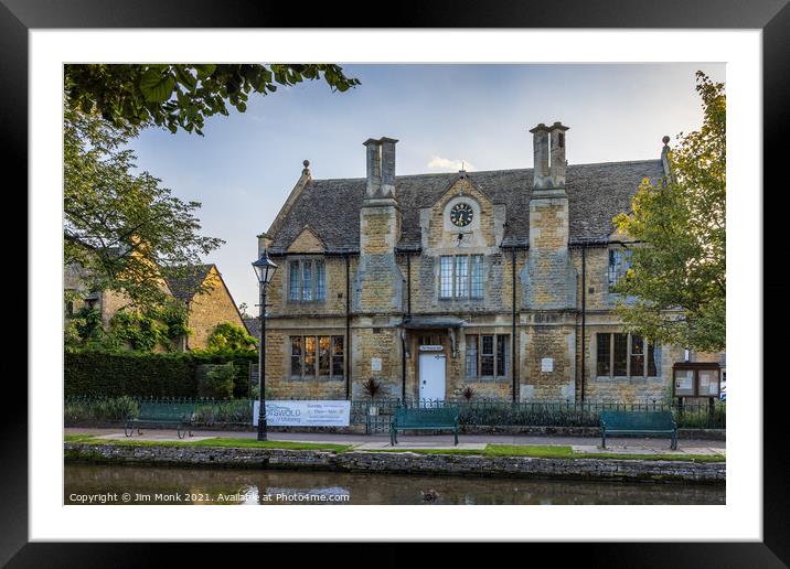 The Victoria Hall, Bourton-on-the-Water Framed Mounted Print by Jim Monk