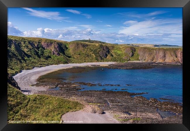 Castle Haven Bay Framed Print by Jim Monk