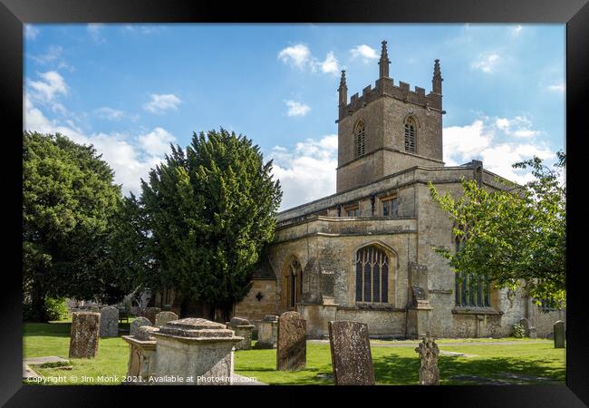 St Edward's Church, Stow-on-the-Wold Framed Print by Jim Monk