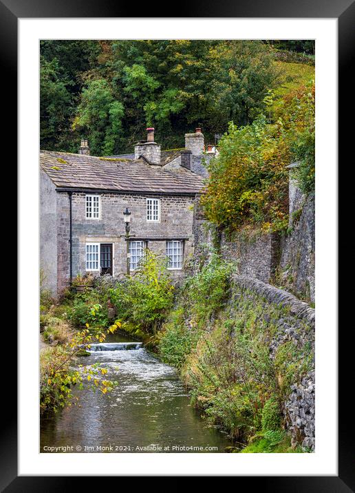 Castleton Village, Peak District National Park Framed Mounted Print by Jim Monk