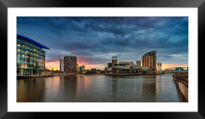 Salford Media City Framed Mounted Print by Jim Monk