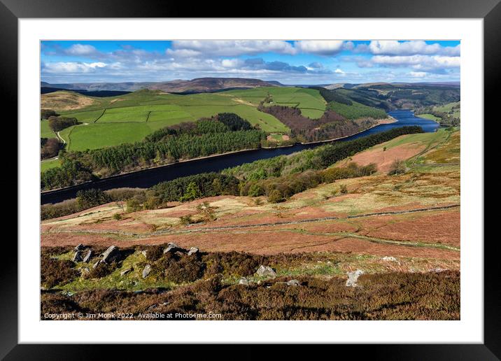 Ladybower View Framed Mounted Print by Jim Monk