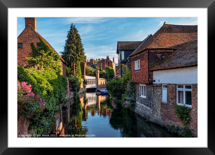 River Stour, Canterbury Framed Mounted Print by Jim Monk