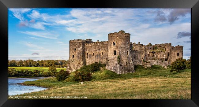 Carew Castle, Pembrokeshire Framed Print by Jim Monk
