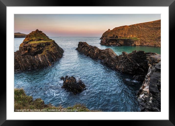 Sunrise at Abereiddy, Pembrokeshire Framed Mounted Print by Jim Monk