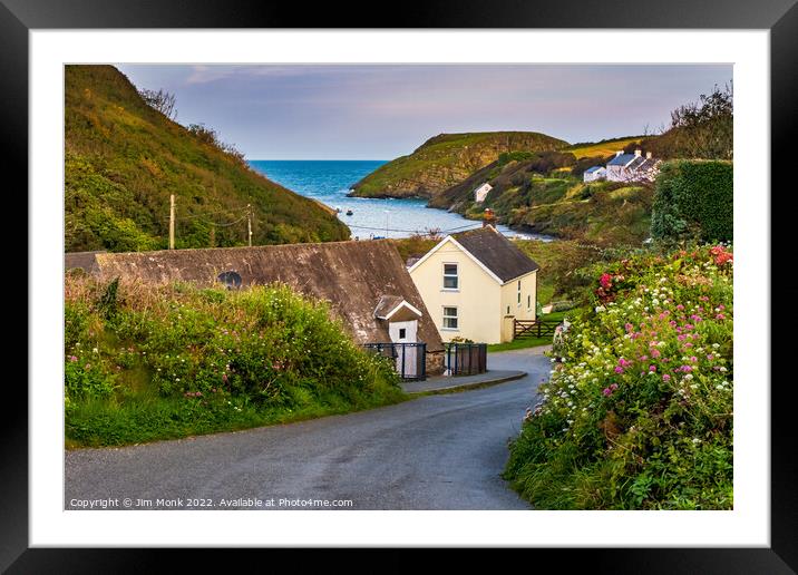 Abercastle, Pembrokeshire Framed Mounted Print by Jim Monk