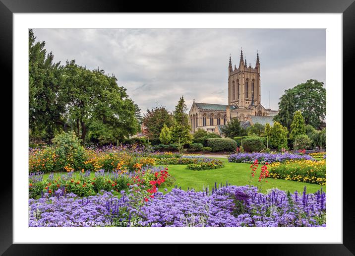 St Edmundsbury Cathedral in Bury St Edmunds Framed Mounted Print by Jim Monk