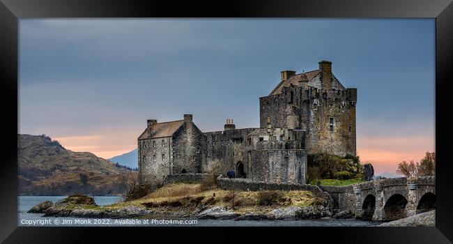 Eilean Donan Castle, Scotland Framed Print by Jim Monk