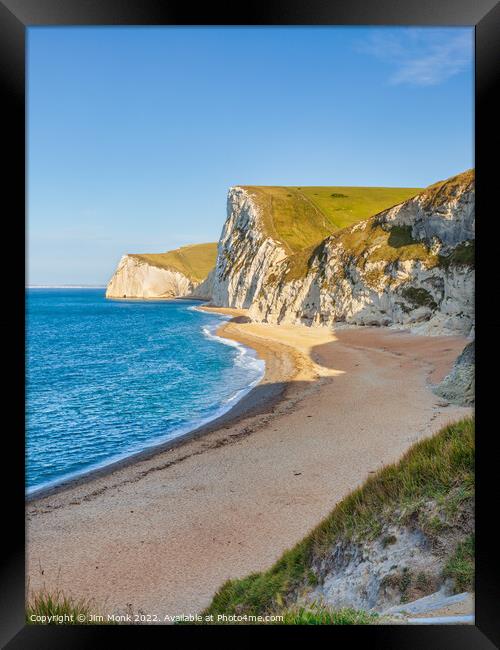 Bat’s Head in Dorset Framed Print by Jim Monk