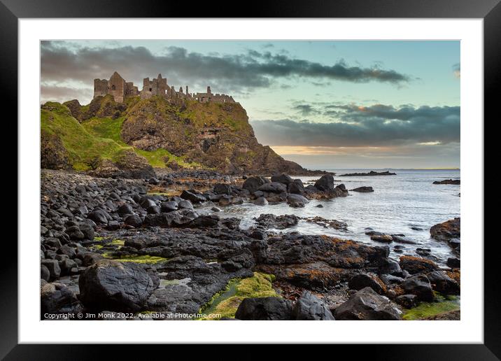 Dunluce Castle, Northern Ireland. Framed Mounted Print by Jim Monk