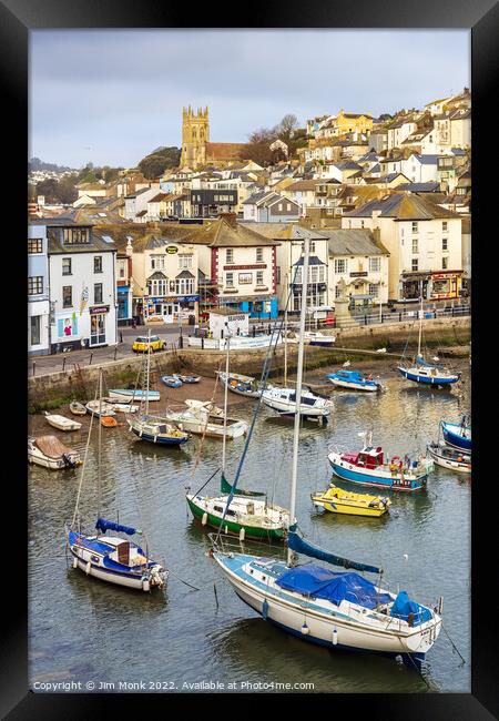 Harbour View, Brixham Framed Print by Jim Monk