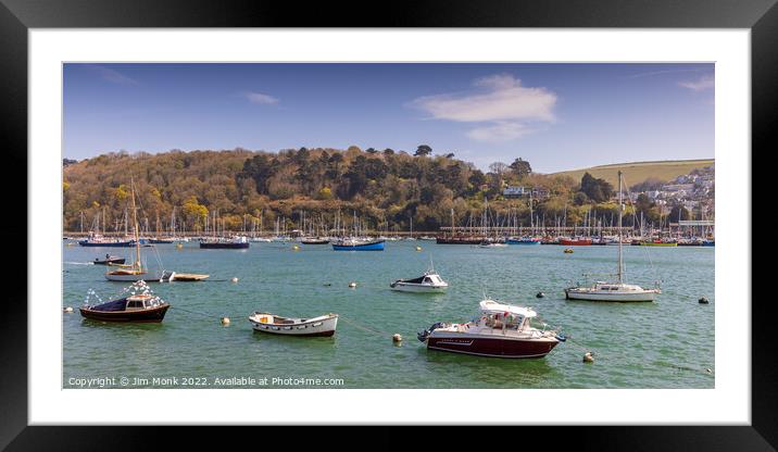 River Dart at Dartmouth Framed Mounted Print by Jim Monk