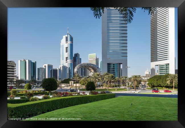 Jumeirah Emirates Towers Framed Print by Jim Monk