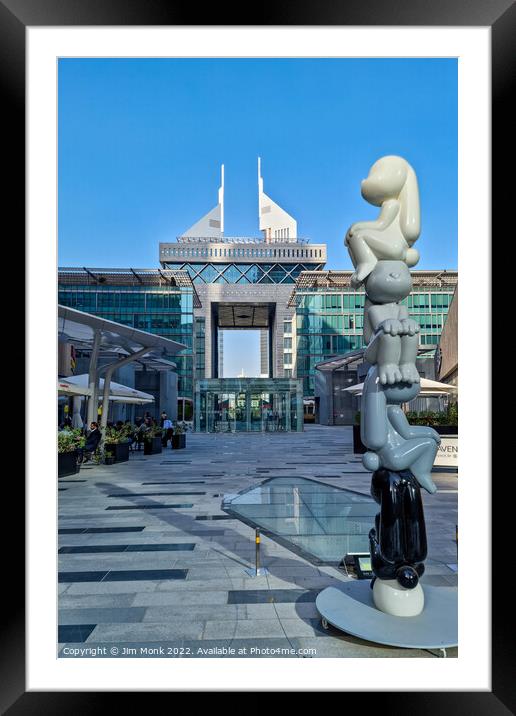 DIFC Gate Village, Dubai Framed Mounted Print by Jim Monk