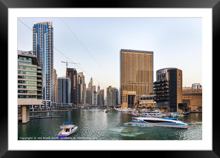Dubai Marina Framed Mounted Print by Jim Monk