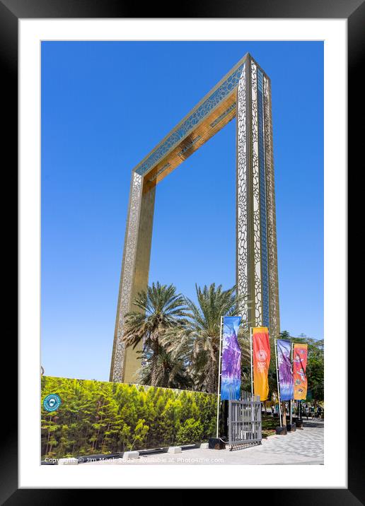 The Dubai Frame Framed Mounted Print by Jim Monk