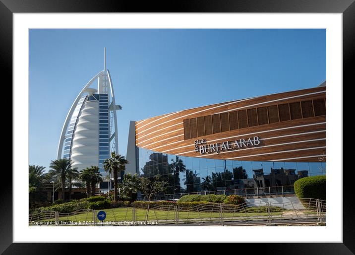 Inside Burj Al Arab Framed Mounted Print by Jim Monk