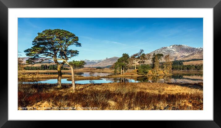 Loch Tulla morning Framed Mounted Print by Jim Monk
