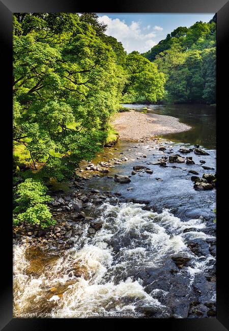 River Rawthey in the Yorkshire Dales Framed Print by Jim Monk