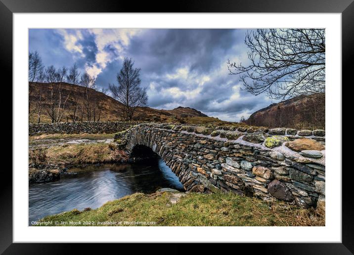  Packhorse Bridge, Watendlath Framed Mounted Print by Jim Monk