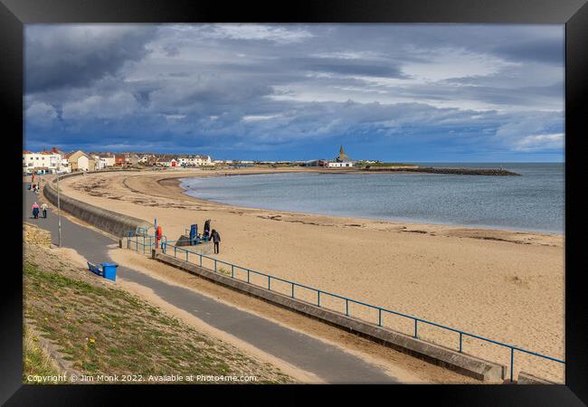 Newbiggin by the Sea Framed Print by Jim Monk