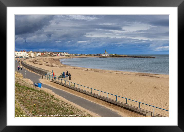 Newbiggin by the Sea Framed Mounted Print by Jim Monk