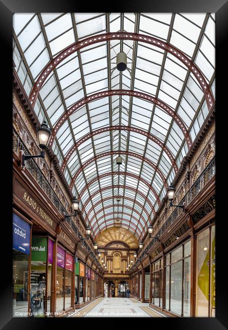 Central Arcade, Newcastle Upon Tyne Framed Print by Jim Monk