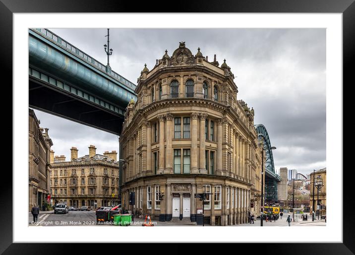 Sandhill and the Tyne Bridge, Newcastle Framed Mounted Print by Jim Monk