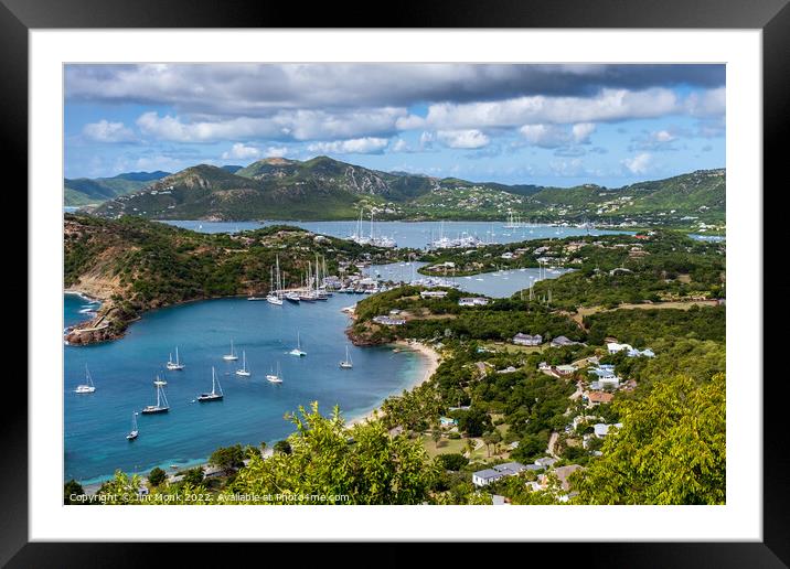 English Harbour, Antigua Framed Mounted Print by Jim Monk