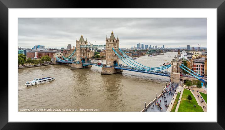 Tower Bridge London Framed Mounted Print by Jim Monk