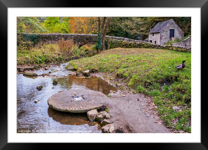  River Dove, Milldale Framed Mounted Print by Jim Monk