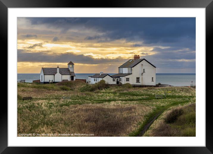 Watch House Sunrise Framed Mounted Print by Jim Monk