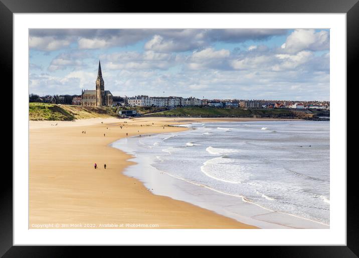 Long Sands Beach, Tynemouth Framed Mounted Print by Jim Monk