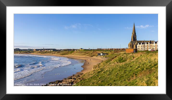 Long Sands from Cullercoats Framed Mounted Print by Jim Monk