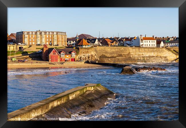 Cullercoats in North Tyneside Framed Print by Jim Monk