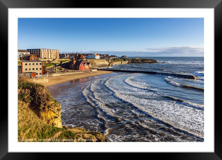 Cullercoats Harbour Framed Mounted Print by Jim Monk