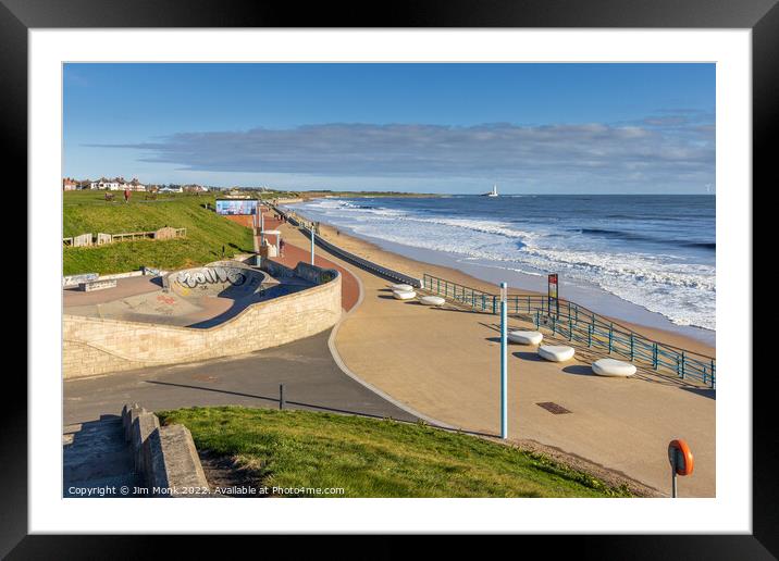 Whitley Bay Promenade Framed Mounted Print by Jim Monk