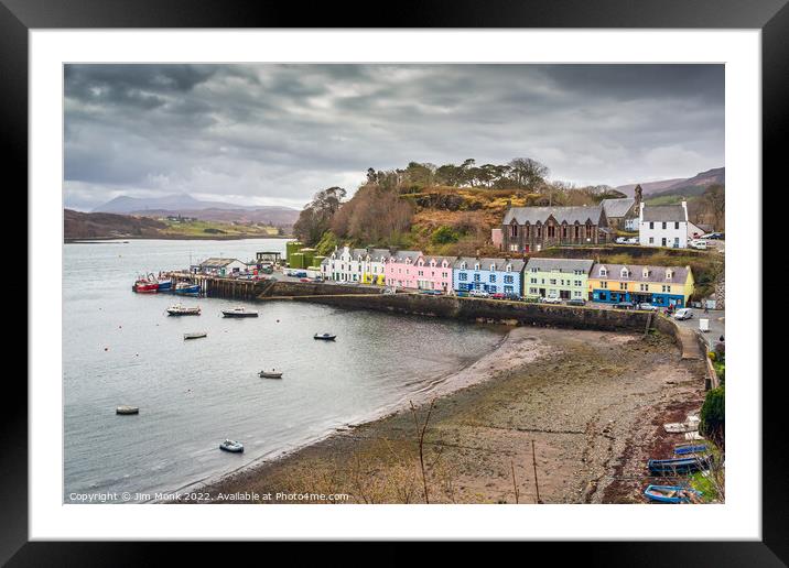 Portree Harbour, Isle of Skye Framed Mounted Print by Jim Monk