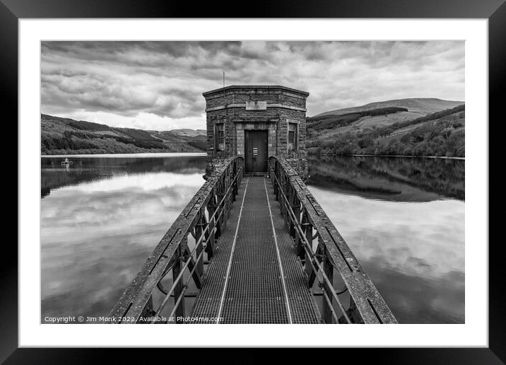 The Tower at Talybont Reservoir Framed Mounted Print by Jim Monk
